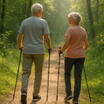 Bienfaits de la marche nordique seniors : guide santé 60+