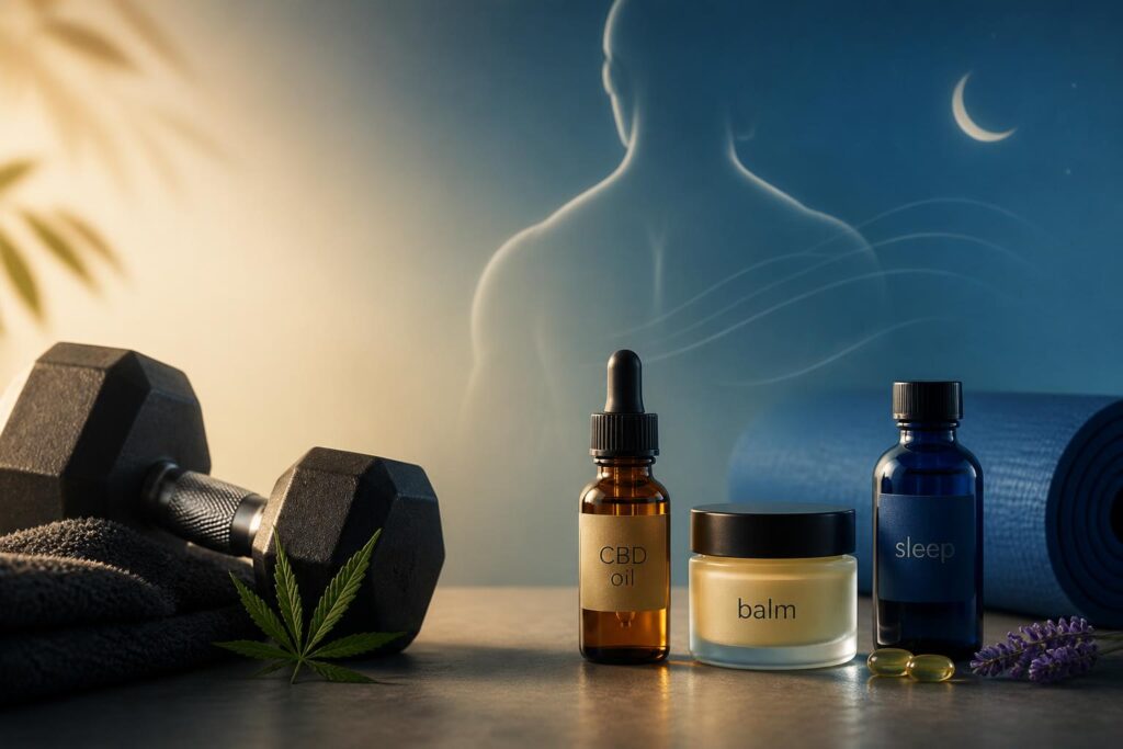 CBD et récupération musculaire : huile, baume, sommeil