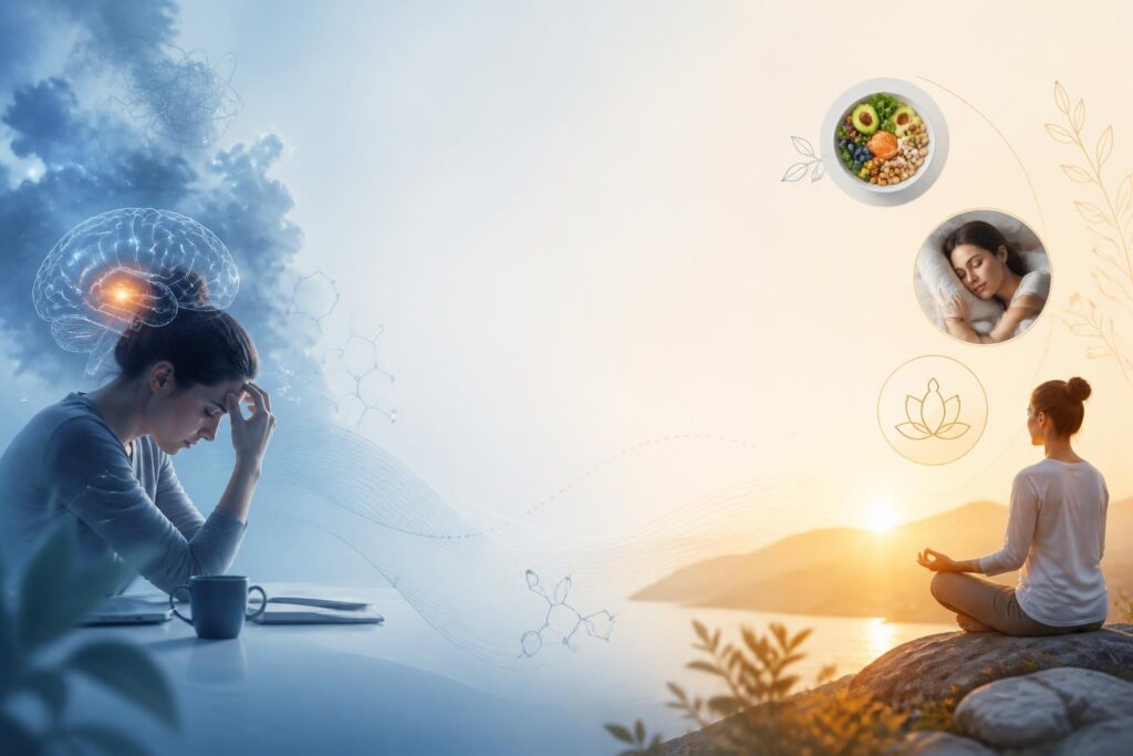 Cortisol, sommeil et stress : les 4 leviers