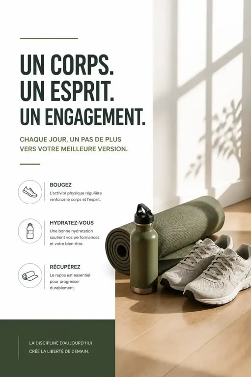 Équipement de sport préparé à l'avance pour réduire la friction mentale et maintenir sa routine sportive durable