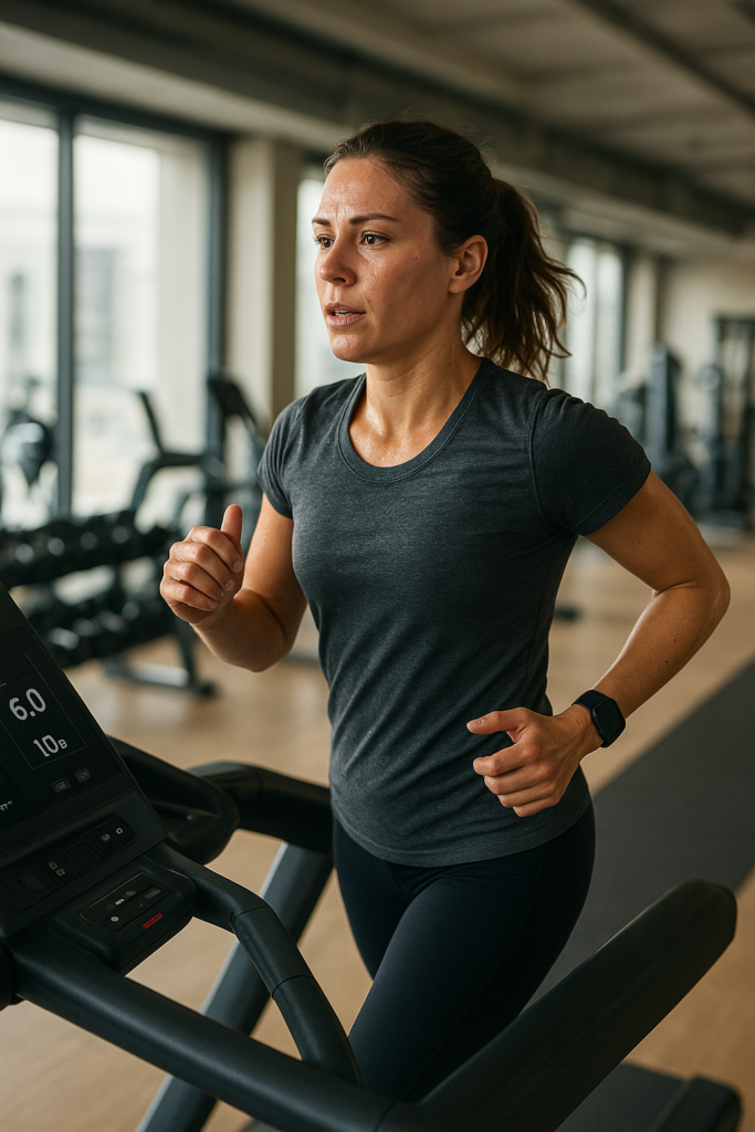 Marche rapide sur tapis de course : vitesse et inclinaison