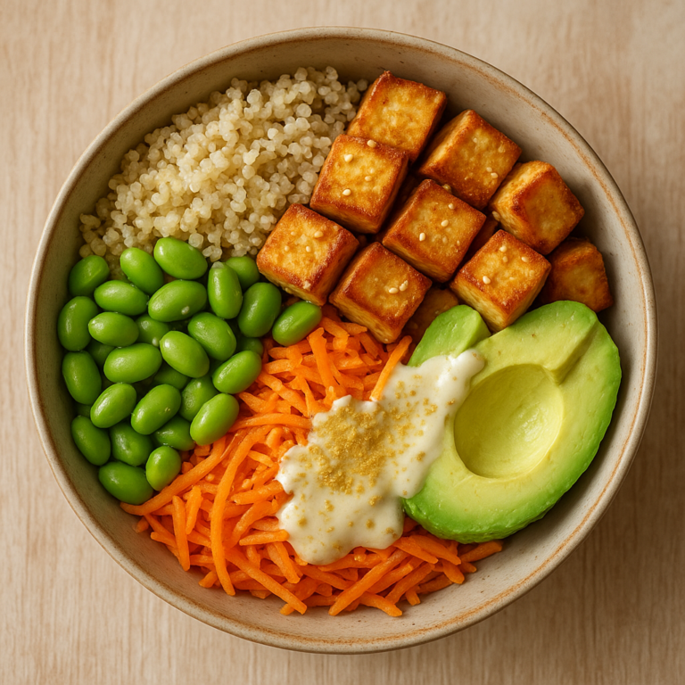 Recette de bowl protéiné vegan : 30 g sans viande